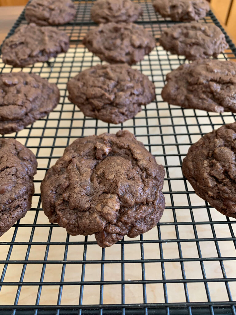 cookies on a cooking rack